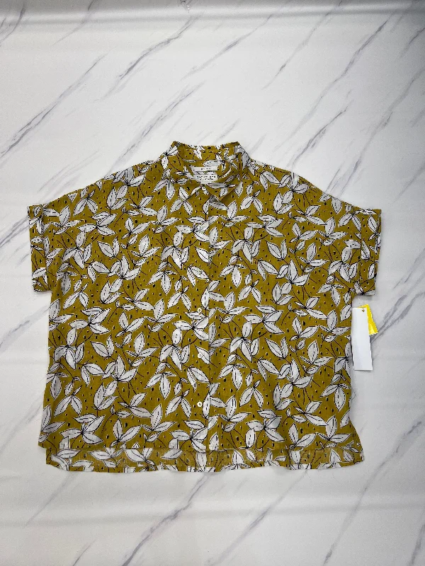 Top Short Sleeve By Rachel Zoe In Yellow, Size: M