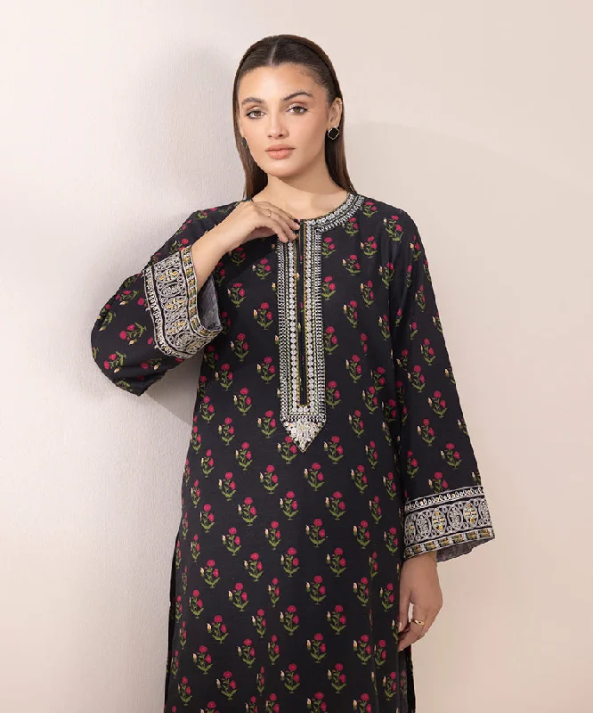 Embroidered Light Khaddar Shirt