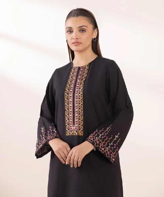 Embroidered Light Khaddar Shirt