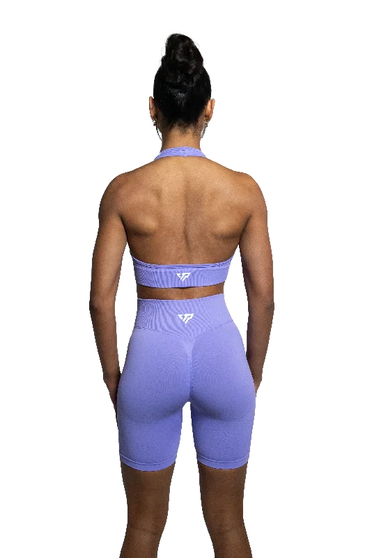 CORE SCRUNCH BIKE SHORTS - LAVENDER