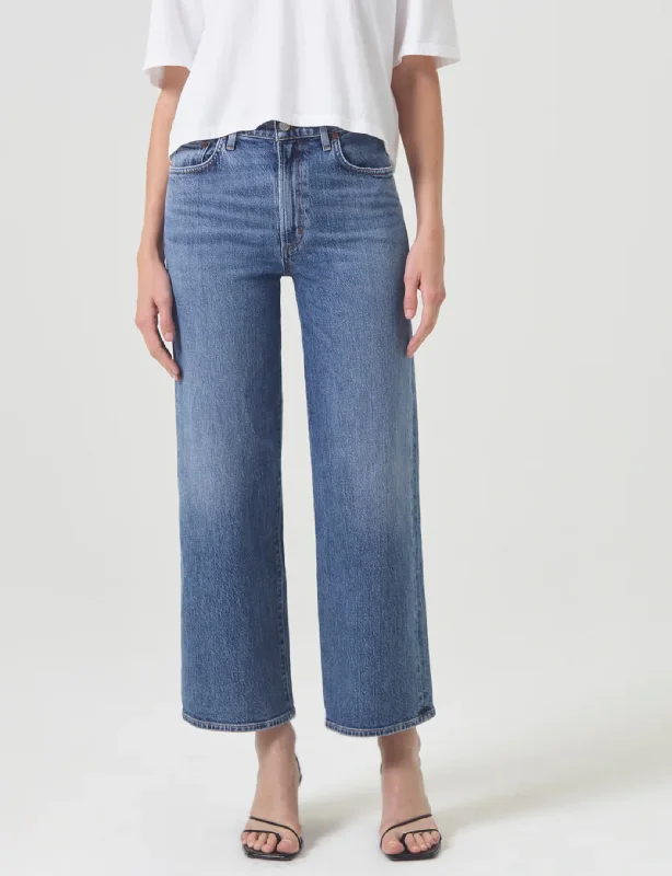 Harper High Rise Wide Leg Crop, Moor