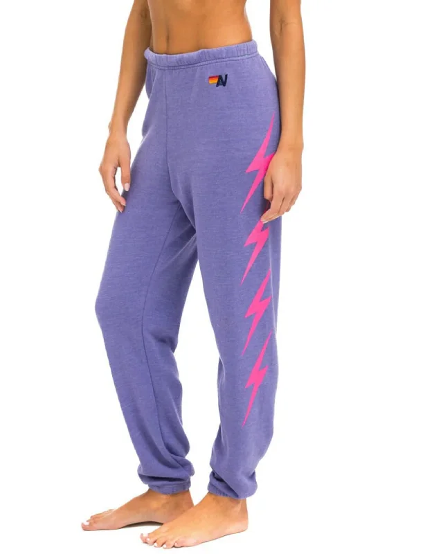 Bolt 4 Women's Sweatpants, Lavender/Neon Pink