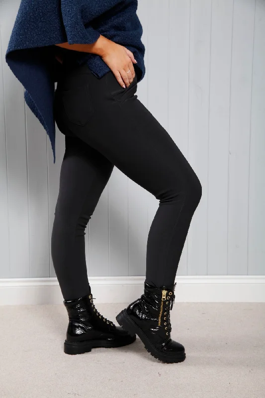 Black Stretch Treggings