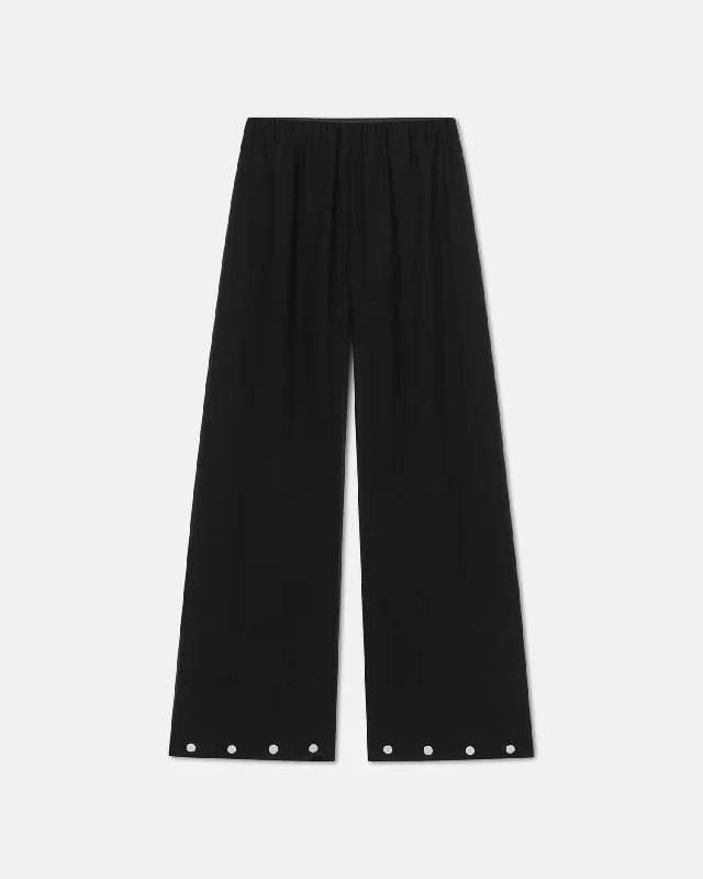 Brenda - Studded Organza Pants - Black