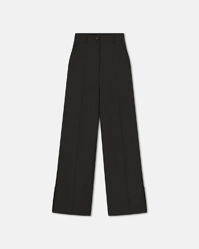 Bida - Tailored Trousers - Off Black